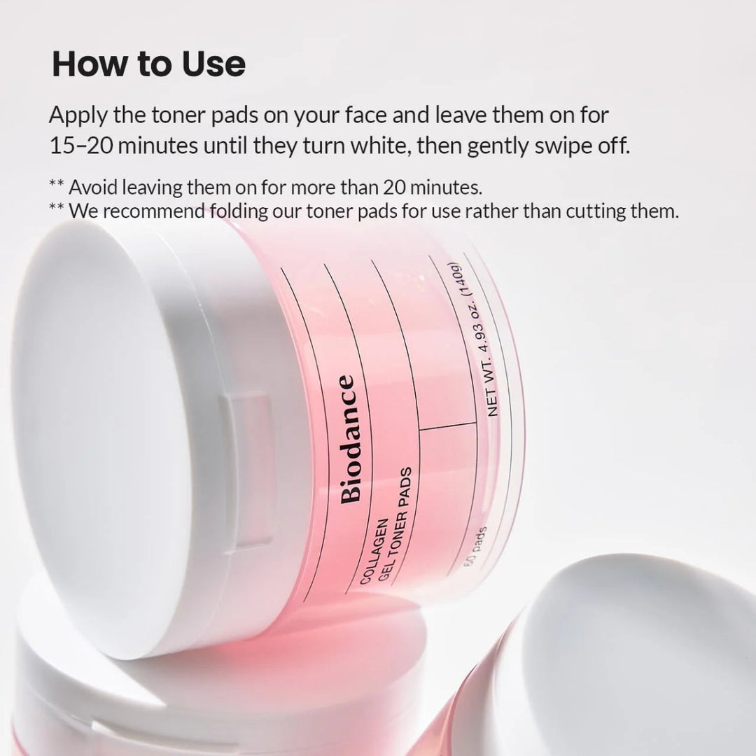 BIODANCE Collagen Gel Toner Pads 60 Pads Health & Beauty
