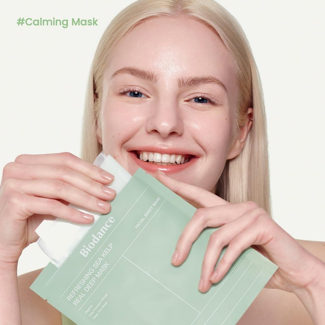 BIODANCE Refreshing Sea kelp Real Deep Mask 4Pcs Health & Beauty