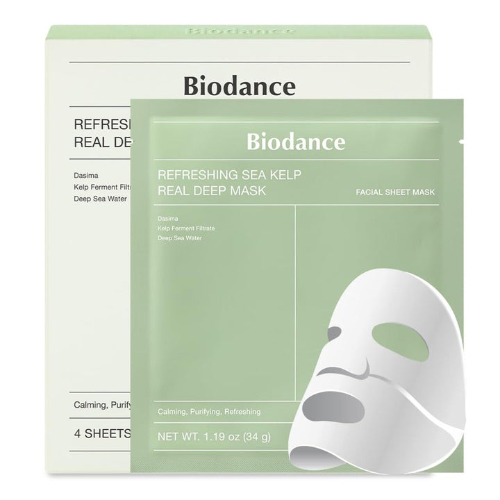 BIODANCE Refreshing Sea kelp Real Deep Mask 4Pcs Health & Beauty