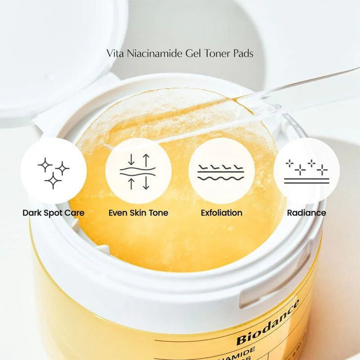 BIODANCE Vita Niacinamide Gel Toner Pad 60 Pads Health & Beauty 3