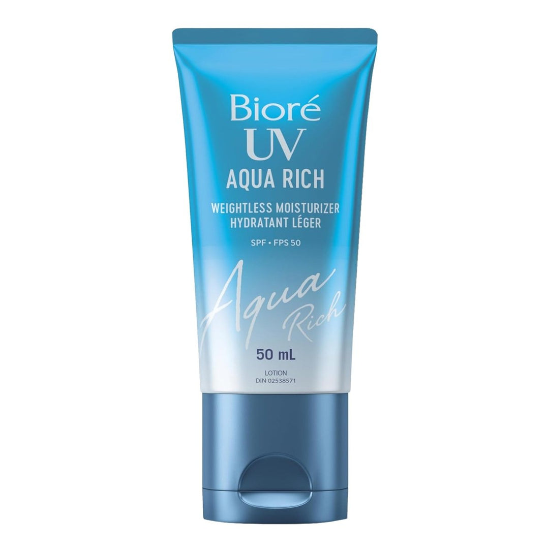 BIORE UV Aqua Rich Weightless Moisturizer Sunscreen SPF 50 50ml Health & Beauty
