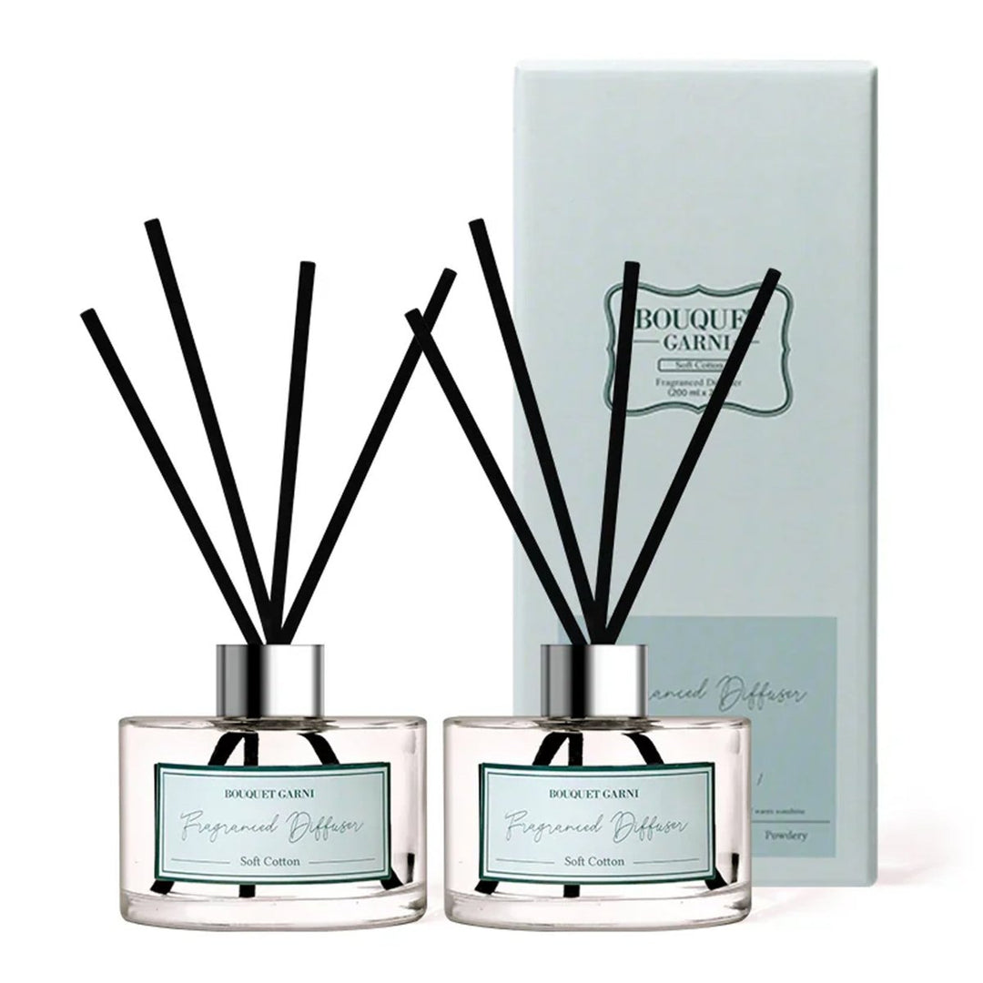 BOUQUET GARNI Fragranced Diffuser 200ml*2 - Soft Cotton Home & Garden