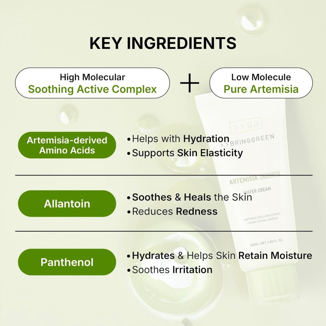 BRING GREEN Artemisia Calming EX Water Cream 100ml Health & Beauty Kbeauty markham toronto free ship USA asian korean