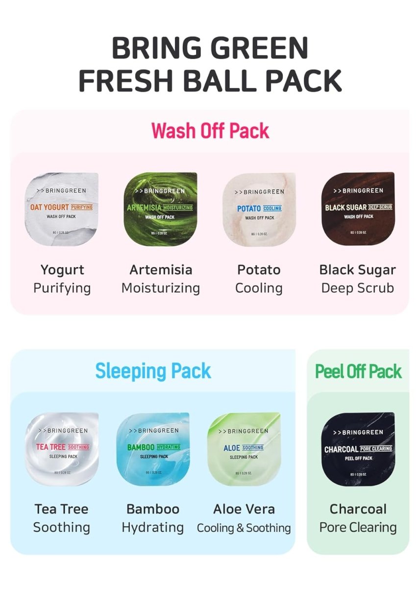 BRING GREEN Fresh Bowl Sleeping Pack 8g - Tea Tree Health & Beauty oceanbuy.ca markham toronto free ship USA asian korean skincare