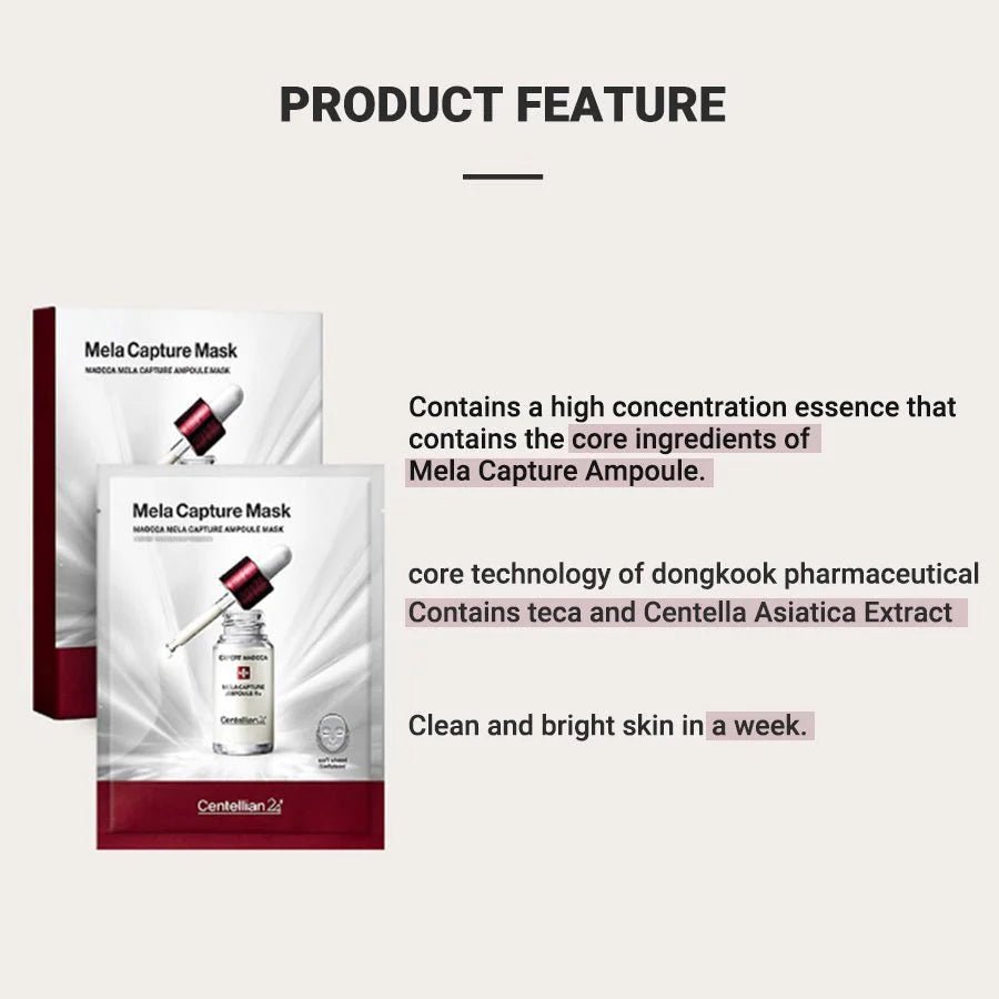 CENTELLIAN24 Madeca Mela Capture Ampoule Mask 4Pcs Health & Beauty