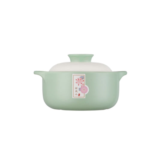 厨夫人 CHOFOREN Lecai series heat - resistant ceramic stew pot 1.3L - Mint Green oceanbuy.ca markham toronto free ship USA asian korean skincare