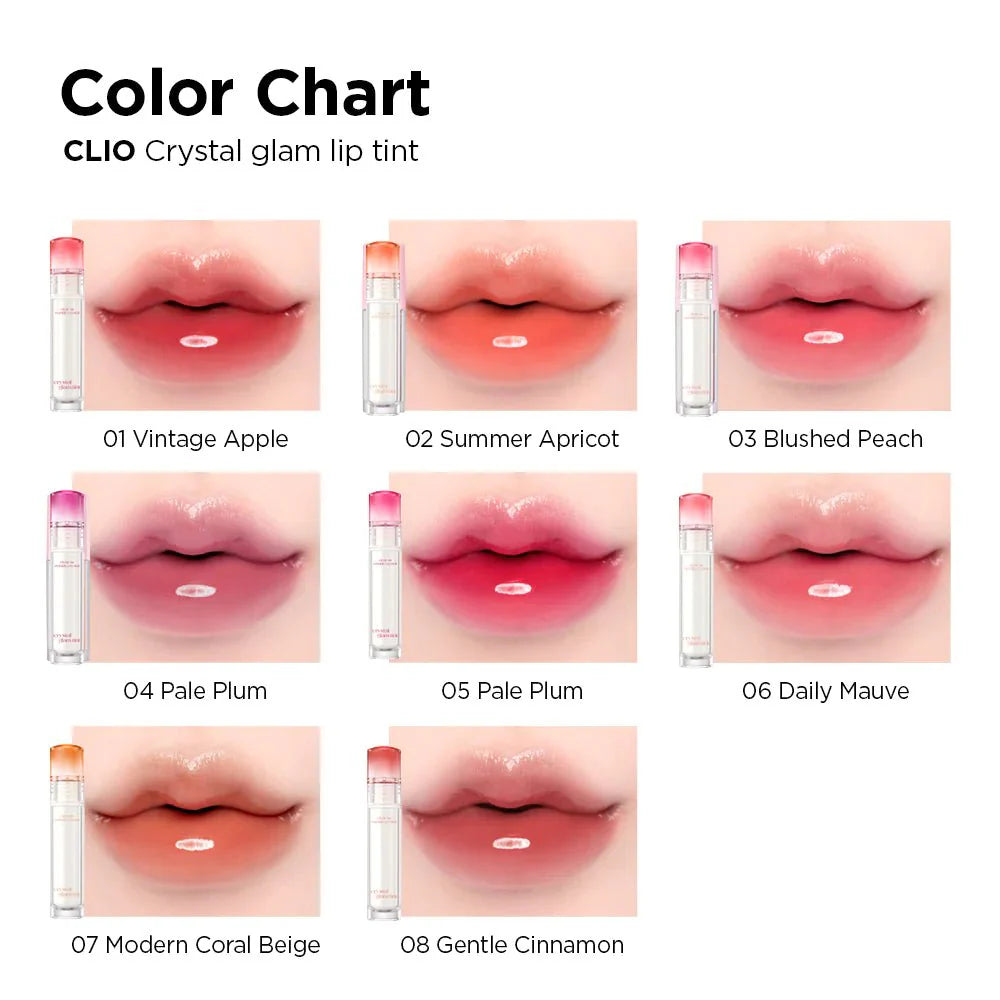 CLIO Crystal Glam Tint 3.4g - 4 Color to Choose Health & Beauty oceanbuy.ca markham toronto free ship USA asian korean skincare