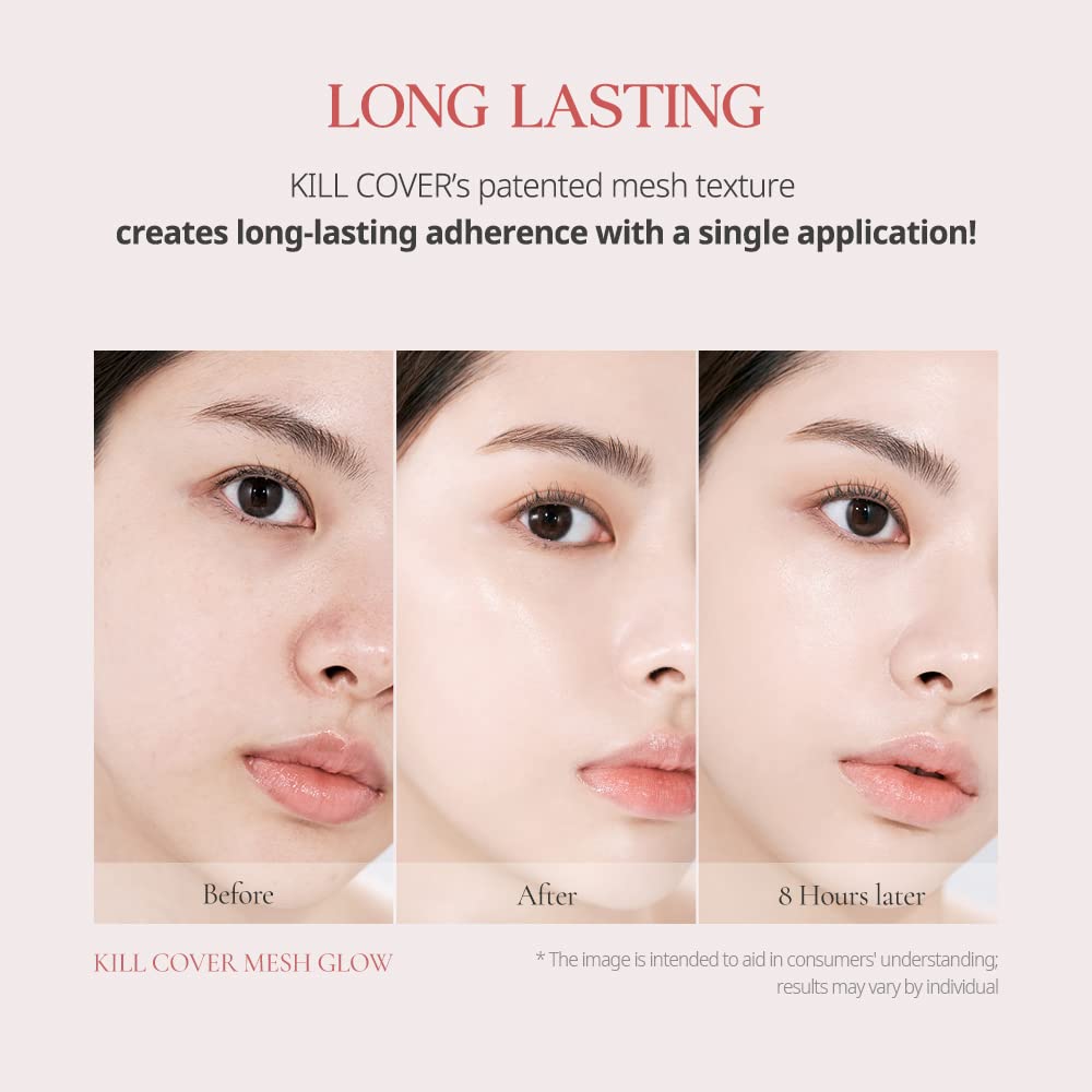 CLIO Kill Cover Mesh Glow Cushion Foundation 15g*2 - 3 Color for Choose(With Refill Core) Health & Beauty oceanbuy.ca markham toronto free ship USA asian korean skincare