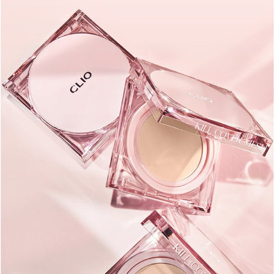 CLIO Kill Cover Mesh Glow Cushion Foundation 15g*2 - 3 Color for Choose(With Refill Core) Health & Beauty oceanbuy.ca markham toronto free ship USA asian korean skincare