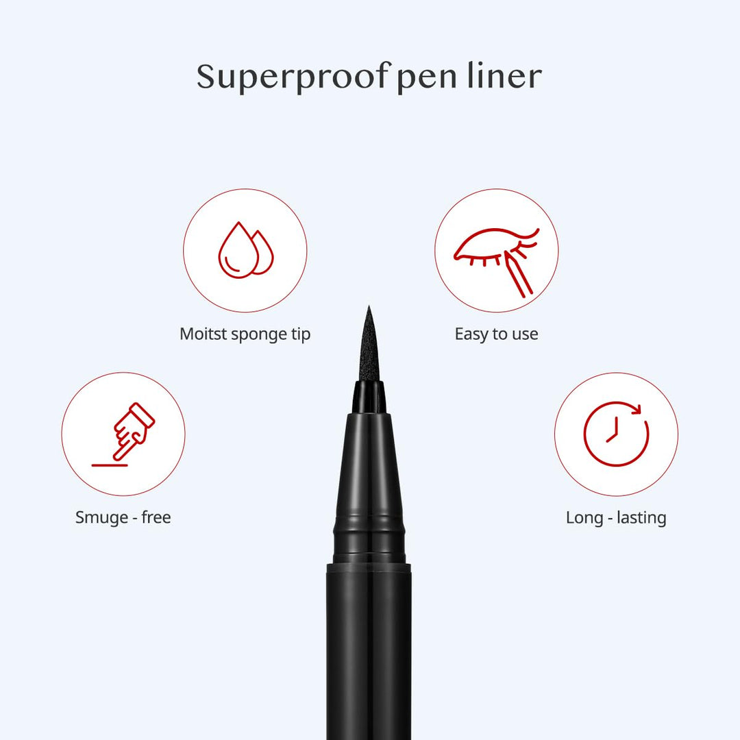 CLIO Superproof Pen Liner - #02 Brown Health & Beauty oceanbuy beauty markham toronto free ship USA asian korean skincare