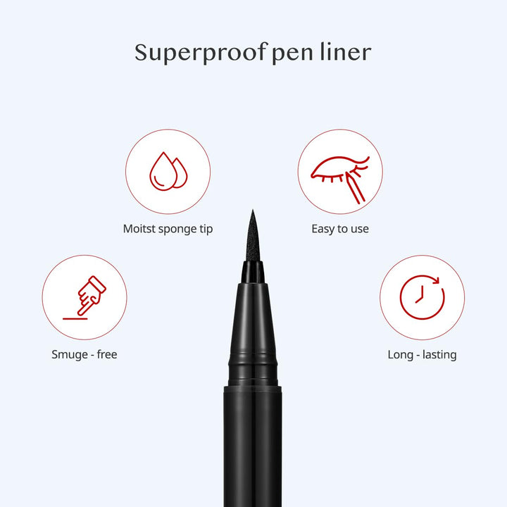 CLIO Superproof Pen Liner - #02 Brown Health & Beauty oceanbuy beauty markham toronto free ship USA asian korean skincare
