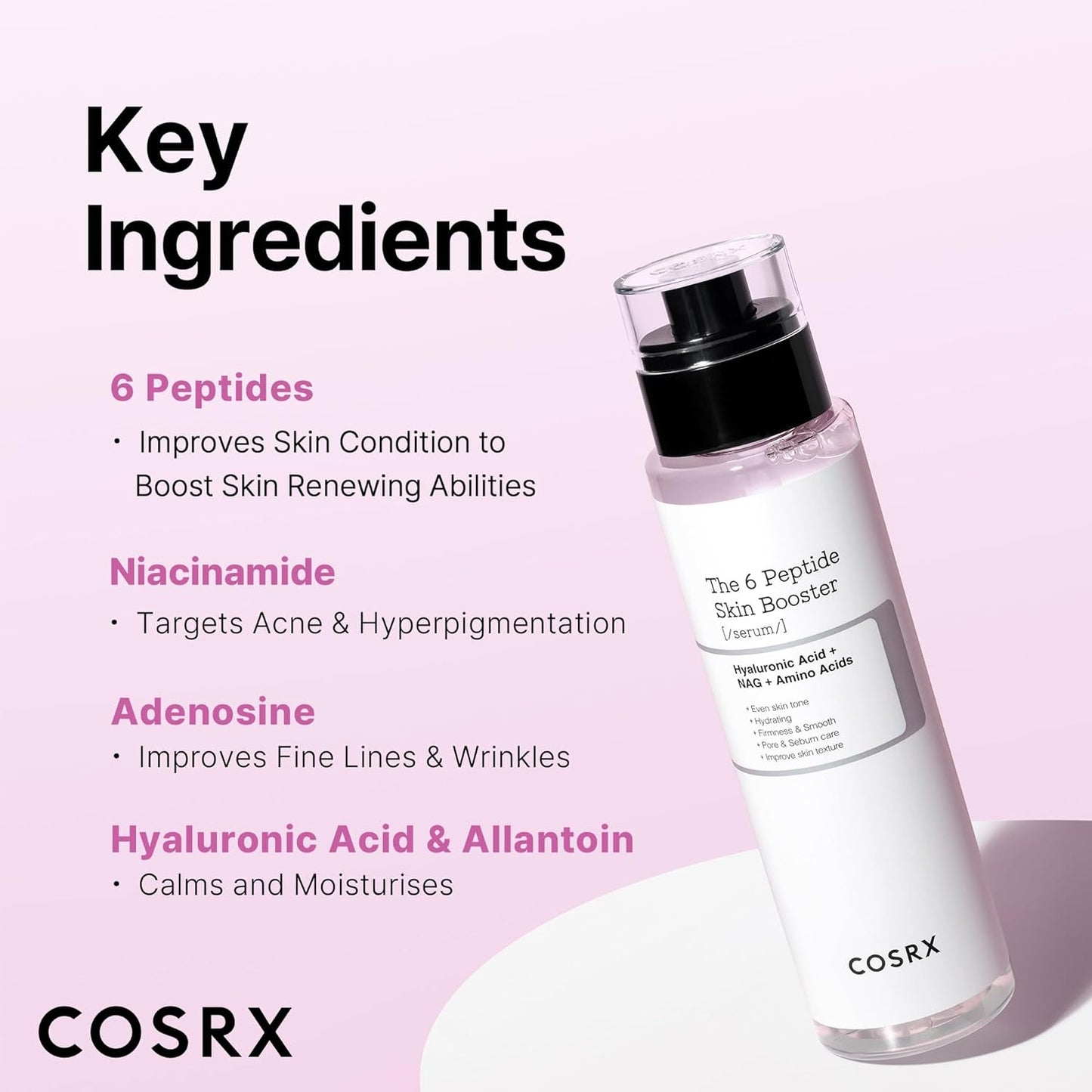 COSRX 6X Peptide Collagen Booster Toner Serum 150ml Health & Beauty oceanbuy.ca markham toronto free ship USA asian korean skincare