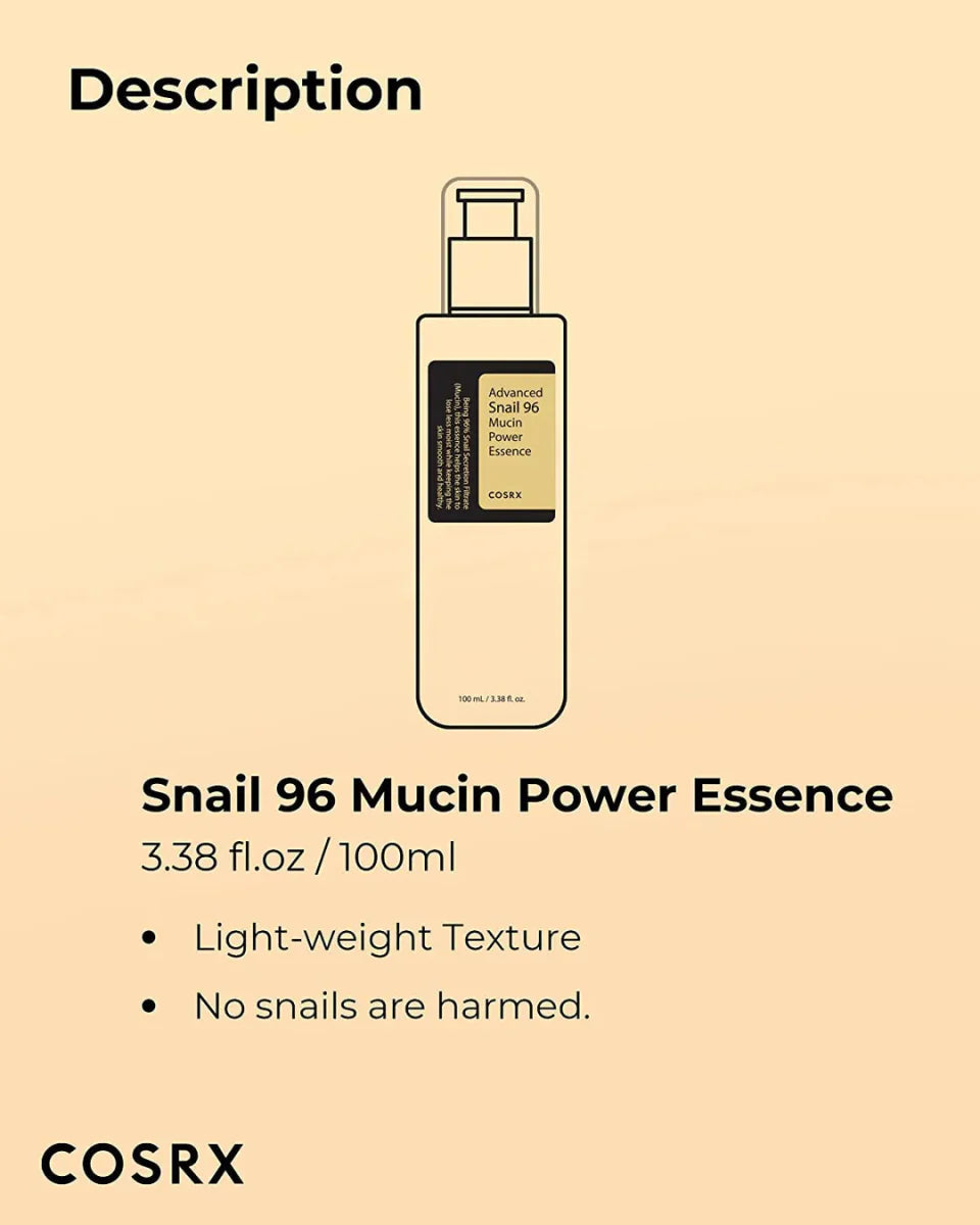 COSRX Advanced Snail 96 Mucin Power Essence 100ml (2 Bottle) Health & Beauty oceanbuy.ca markham toronto free ship USA asian korean skincare