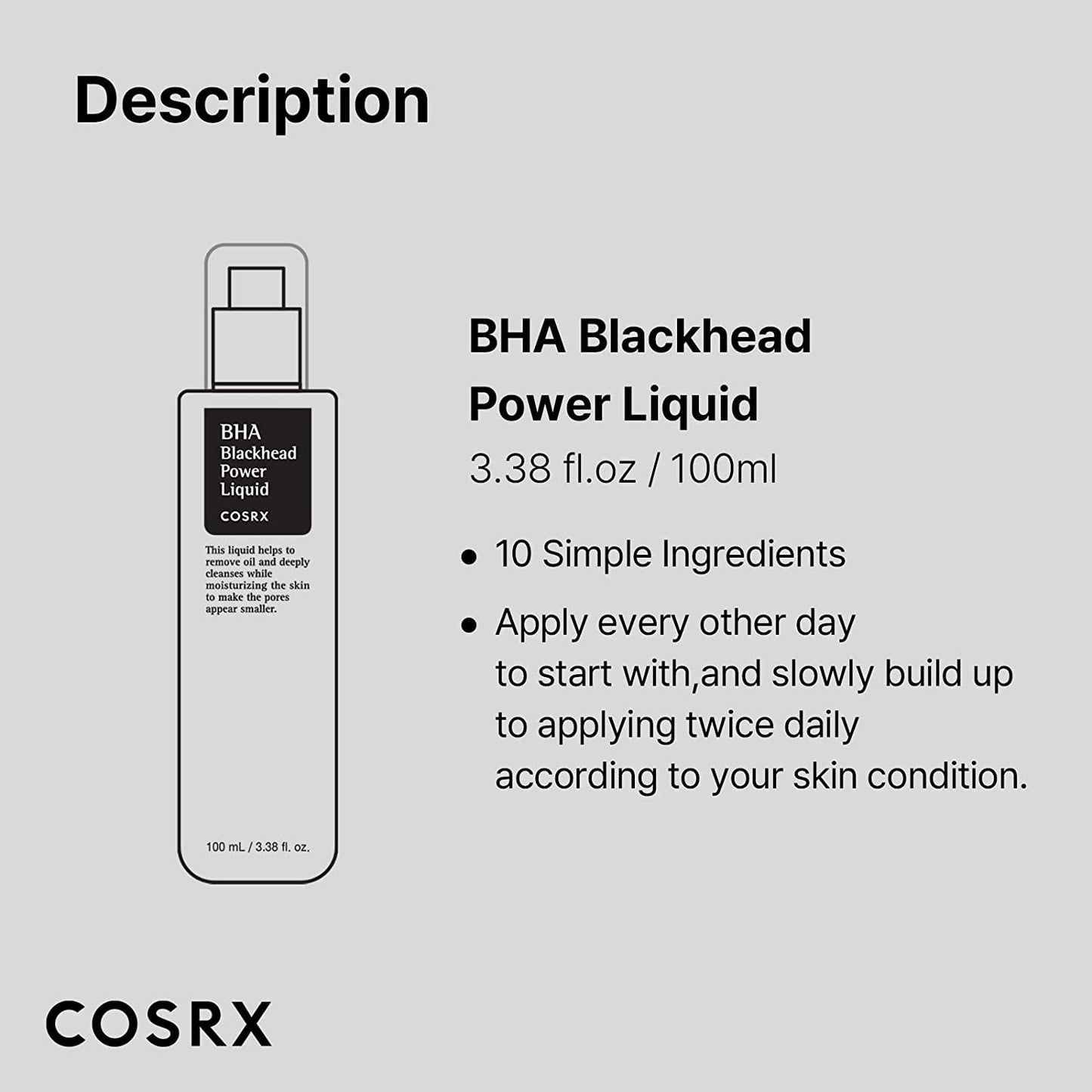 COSRX BHA Blackhead Power Liquid 100ml Health & Beauty oceanbuy.ca markham toronto free ship USA asian korean skincare