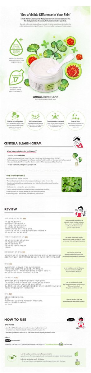 COSRX Centella Blemish Cream 30ml oceanbuy.ca markham toronto free ship USA asian korean skincare