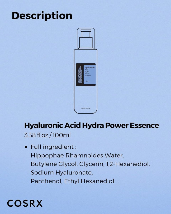 COSRX Hyaluronic Acid Hydra Power Essence 100ml oceanbuy beauty markham toronto free ship USA asian korean skincare