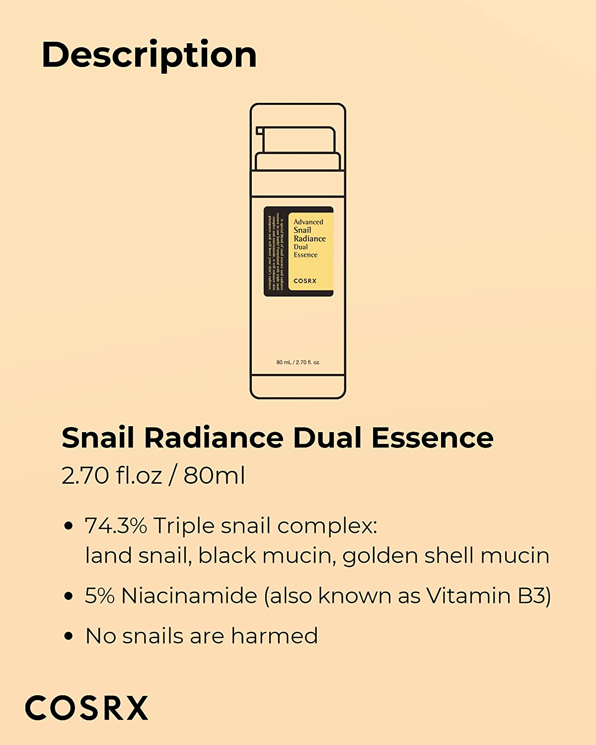 COSRX Advanced Snail Radiance Dual Essence oceanbuy.ca markham toronto free ship USA asian korean skincare