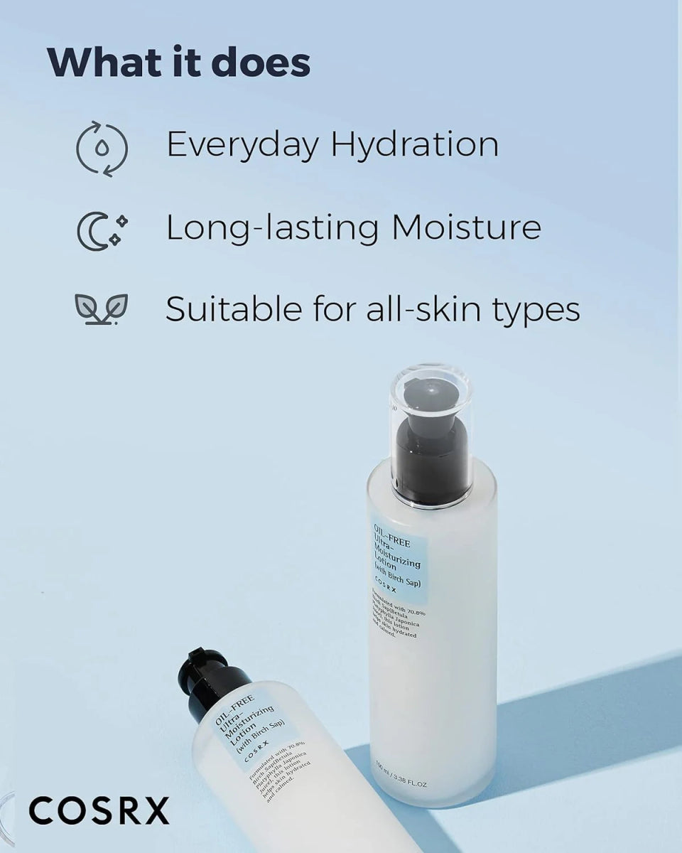 COSRX Oil - Free Ultra Moisturizing Lotion with Birch Sap 100ml Health & Beauty oceanbuy beauty markham toronto free ship USA asian korean skincare