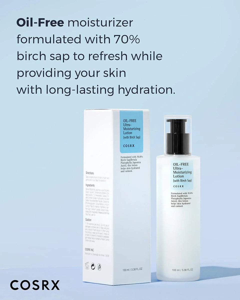 COSRX Oil - Free Ultra Moisturizing Lotion with Birch Sap 100ml Health & Beauty oceanbuy beauty markham toronto free ship USA asian korean skincare