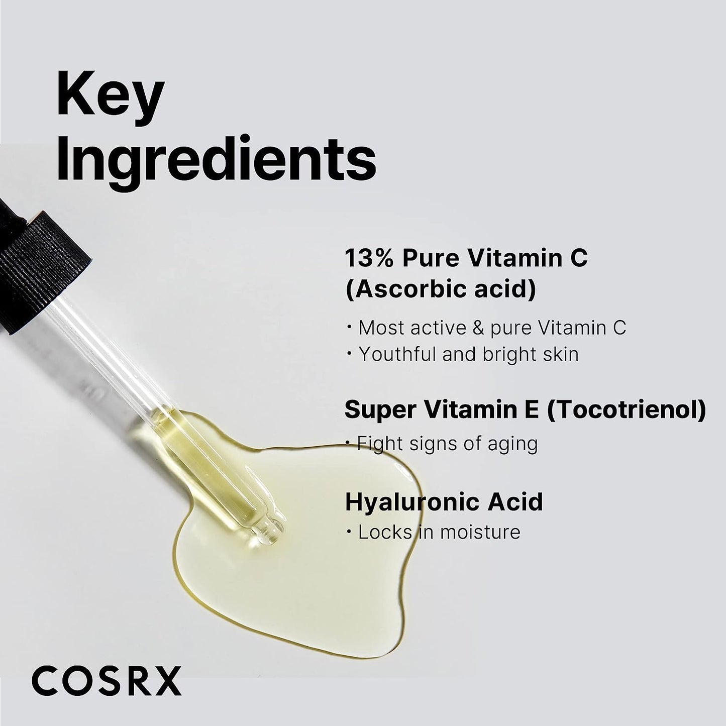 COSRX Pure Vitamin C 13% Serum with Vitamin E & Hyaluronic Acid 20ml Health & Beauty oceanbuy.ca markham toronto free ship USA asian korean skincare