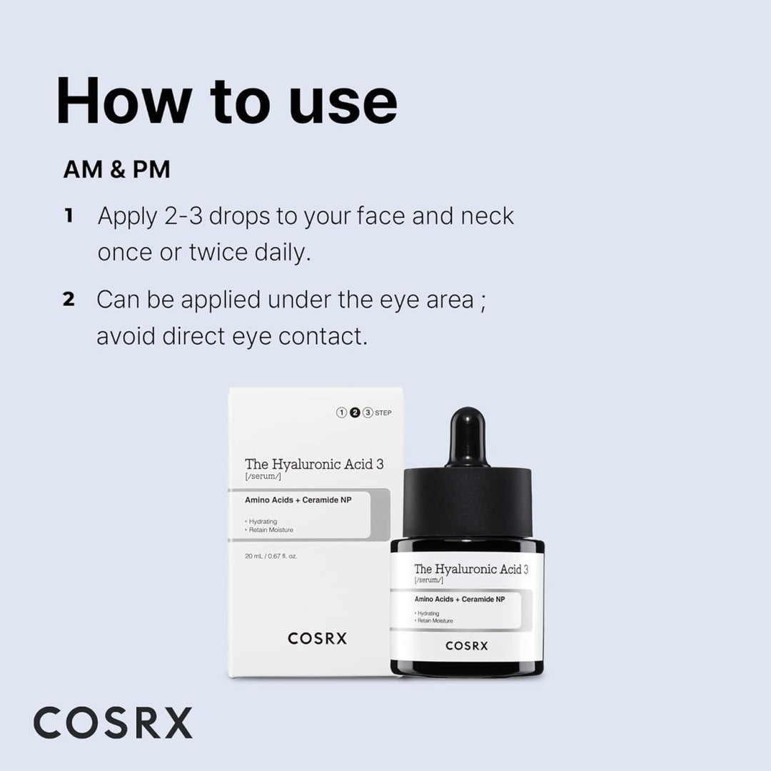 COSRX The Hyaluronic Acid 3 Serum 20ml Health & Beauty Kbeauty markham toronto free ship USA asian korean