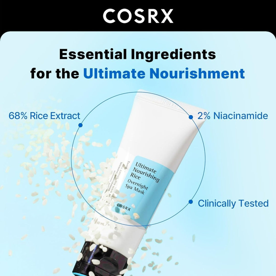 COSRX Ultimate Nourishing Rice Overnight Spa Mask 60ml Health & Beauty oceanbuy beauty markham toronto free ship USA asian korean skincare