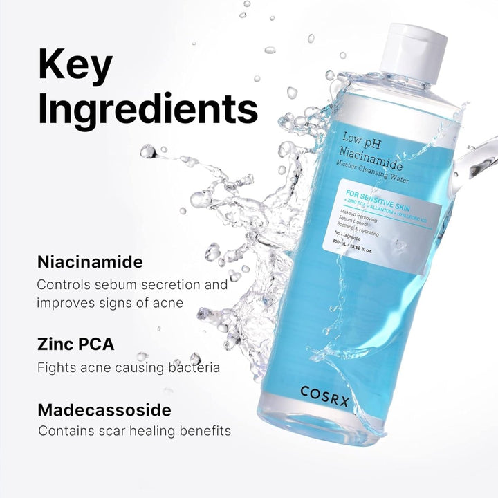 COSRX Low PH Niacinamide Micellar Cleansing Water 400ml Health & Beauty 4
