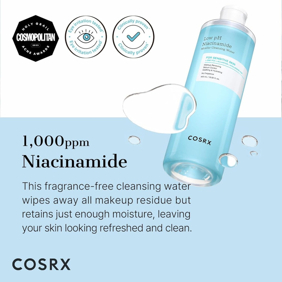 COSRX Low PH Niacinamide Micellar Cleansing Water 400ml Health & Beauty 3
