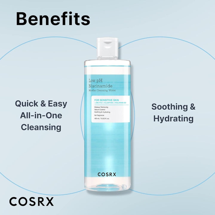 COSRX Low PH Niacinamide Micellar Cleansing Water 400ml Health & Beauty 5