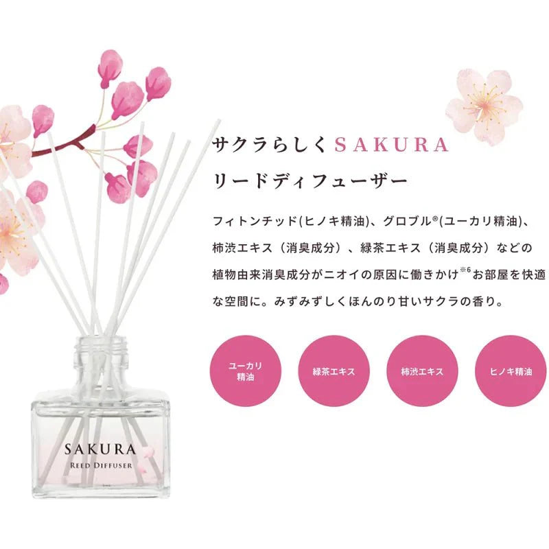 DAILY AROMA Sakura Deodorant Reed Diffuser 120ml Home & Garden oceanbuy.ca markham toronto free ship USA asian korean skincare