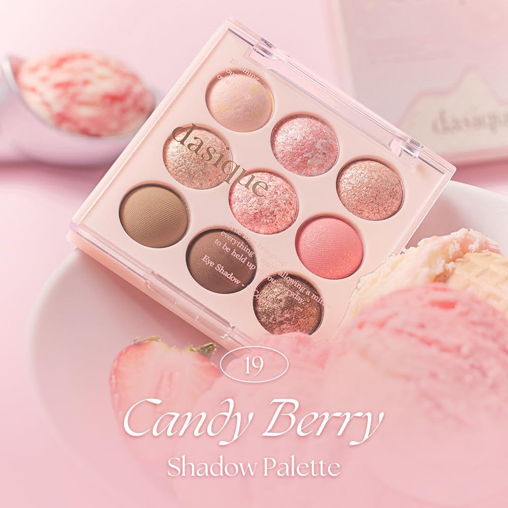 DASIQUE Icecream Collection Shadow Palette 7g - #19 Candy Berry Health & Beauty oceanbuy.ca markham toronto free ship USA asian korean skincare