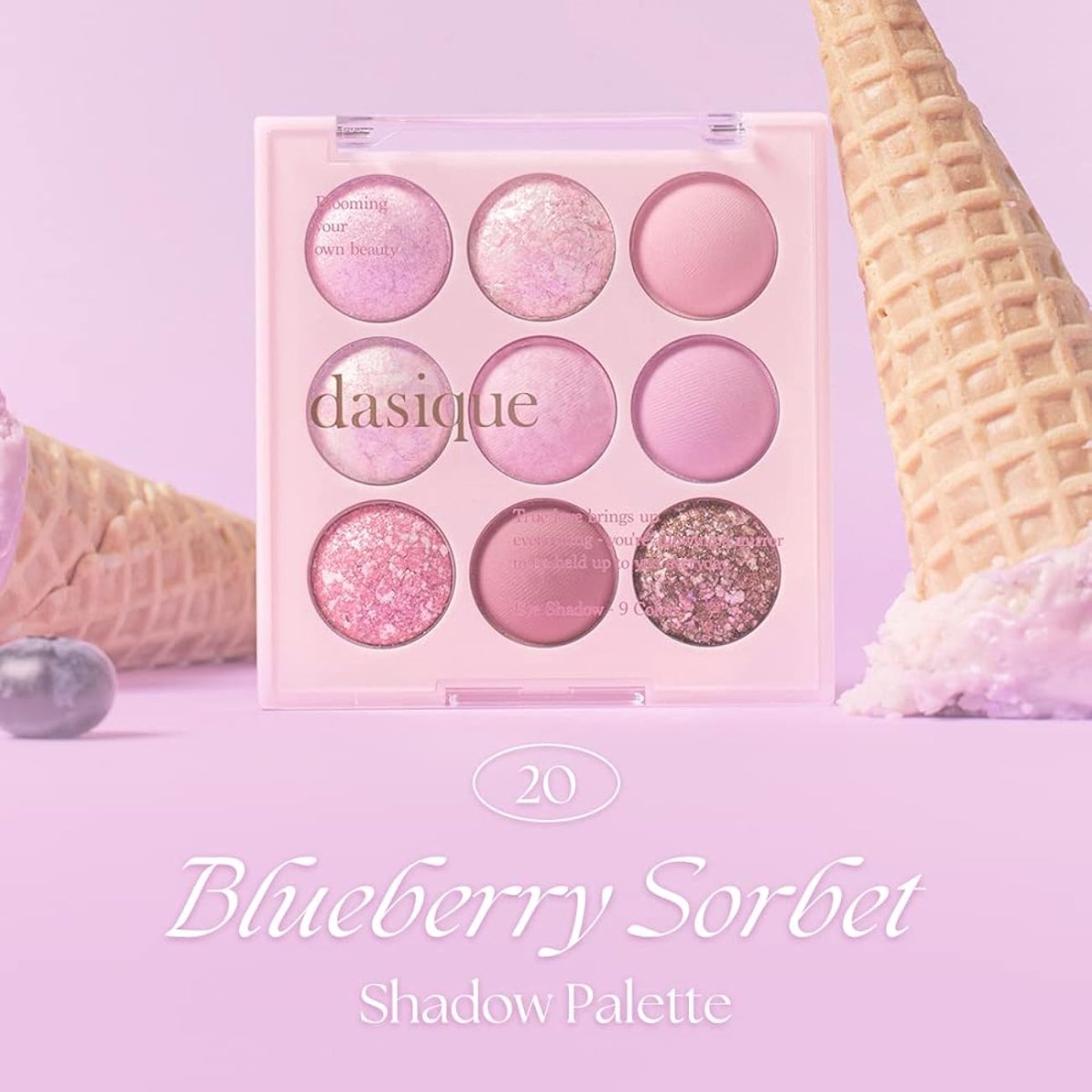 DASIQUE Icecream Collection Shadow Palette 7g - #20 Blueberry Sorbet Health & Beauty oceanbuy.ca markham toronto free ship USA asian korean skincare