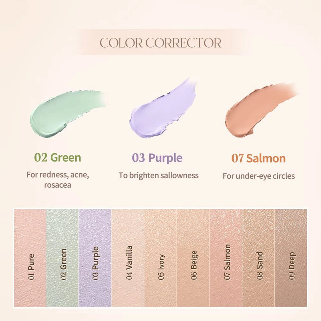 DASIQUE Pro Concealer Palette 9g - 01 Cover Health & Beauty oceanbuy beauty markham toronto free ship USA asian korean skincare