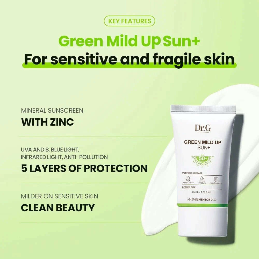 DR.G Green Mild Up Sunscreen 50ml SPF50+ PA++++ (NPN 80124417) Health & Beauty oceanbuy.ca markham toronto free ship USA asian korean skincare