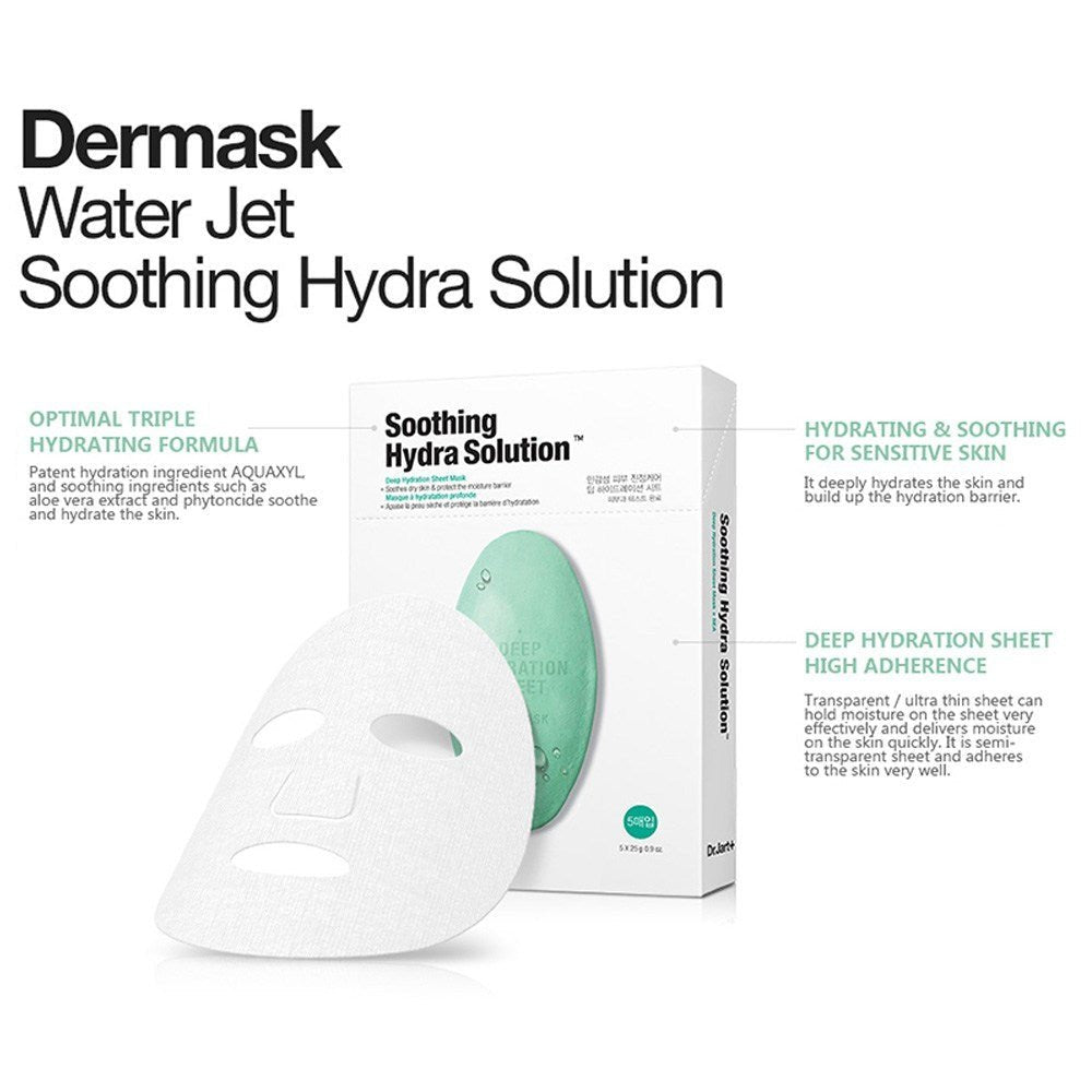 DR.JART+ Dermask Soothing Hydra Mask 5Pcs Health & Beauty oceanbuy beauty markham toronto free ship USA asian korean skincare