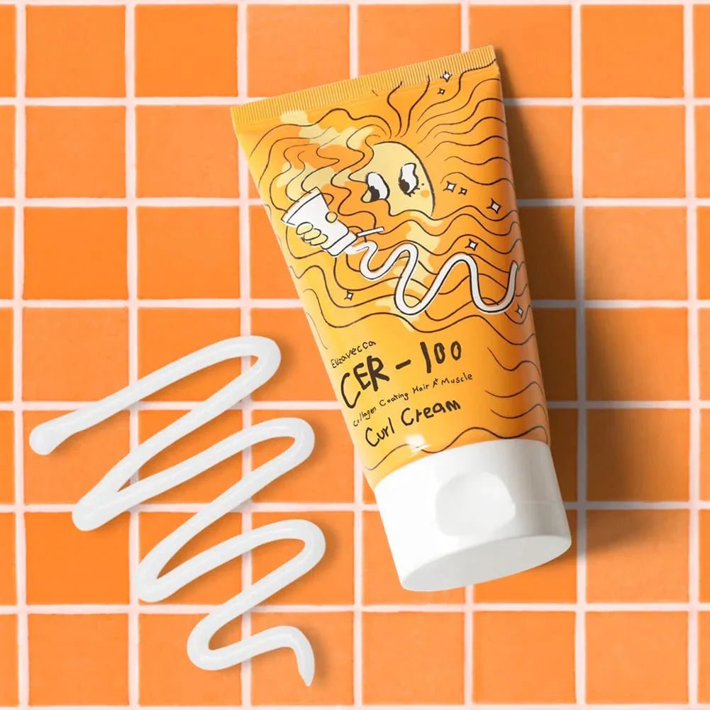 ELIZAVECCA Cer 100 Collagen Coating Hair A+ Muscle Curl Cream 120ml Hair Oil & Serum 1