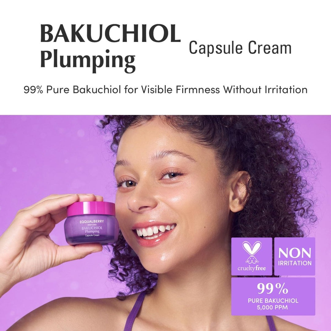 EQQUALBERRY Bakuchiol Plumping Capsule Cream 50ml Health & Beauty 3