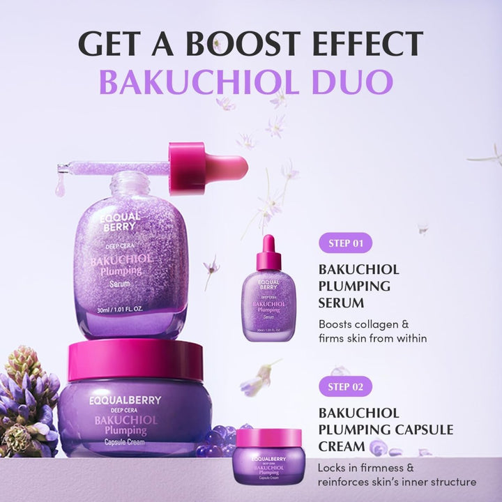 EQQUALBERRY Bakuchiol Plumping Serum 30ml Health & Beauty