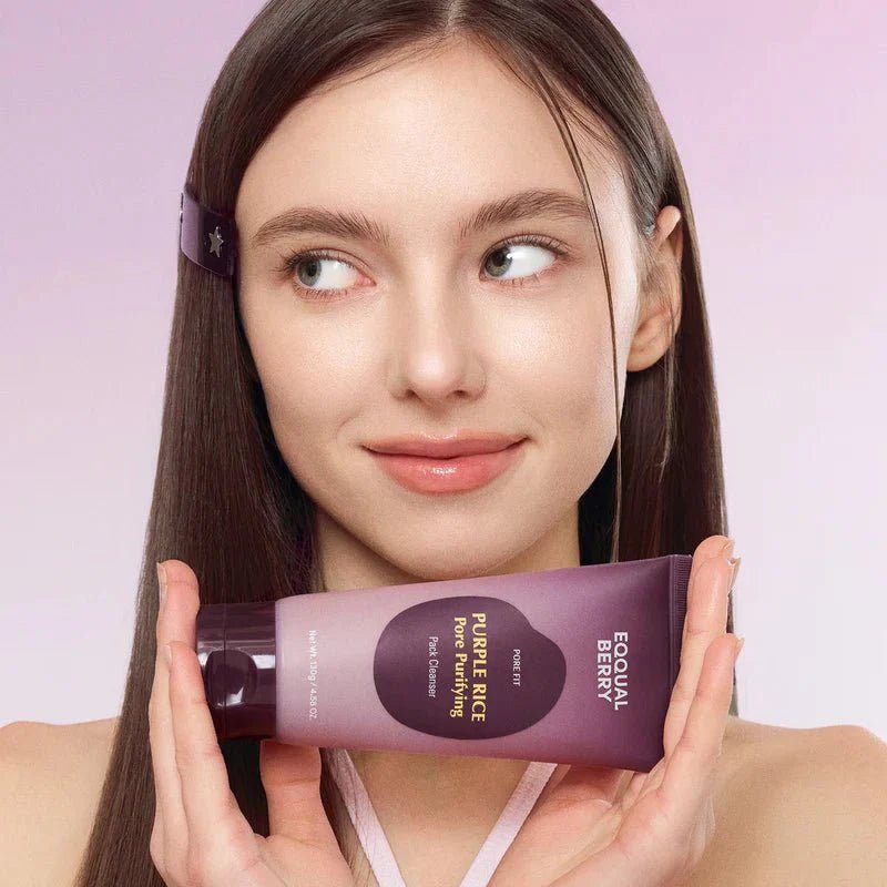 EQQUALBERRY Purple Rice Pore Purifying Pack Cleanser 130g Facial Cleanser 1