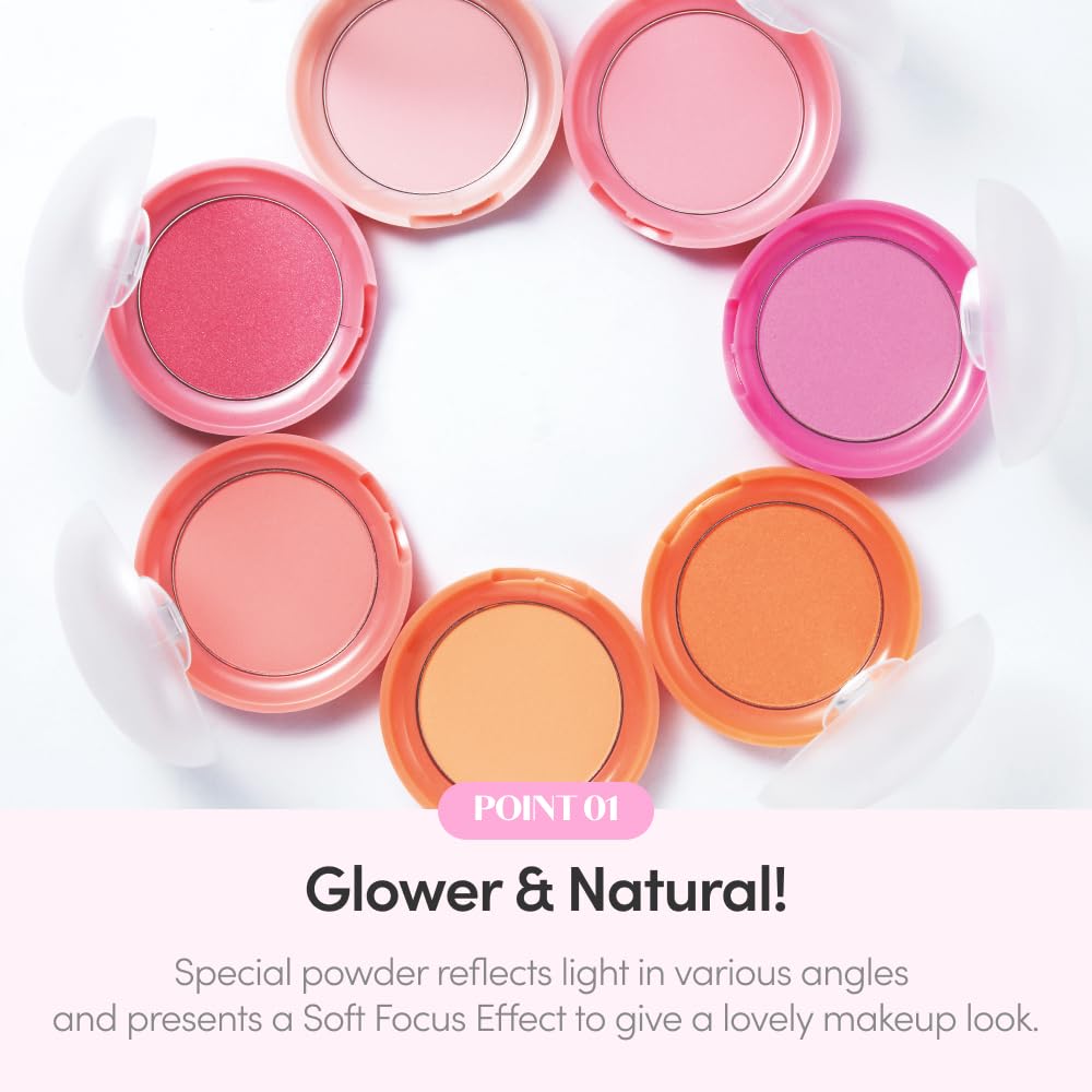 ETUDE HOUSE Lovely Cookie Blusher 4g - OR201 Apricot Peach Mousse Health & Beauty Kbeauty markham toronto free ship USA asian korean
