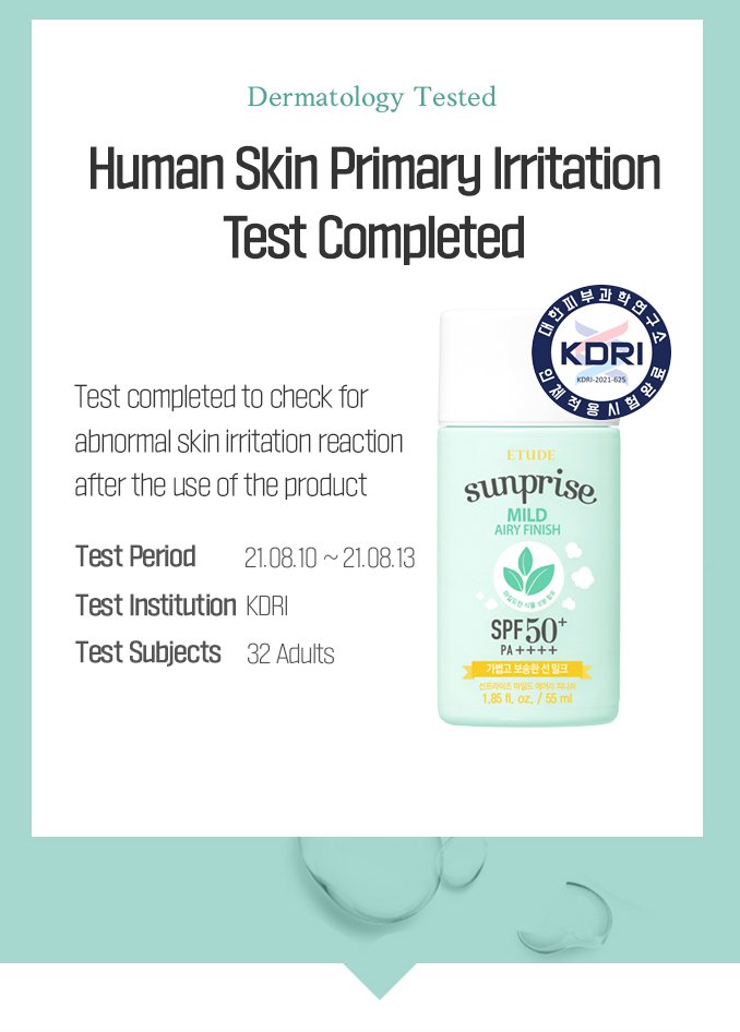 ETUDE HOUSE Sunprise Mild Airy Finish Sunscreen 55ml Health & Beauty oceanbuy.ca markham toronto free ship USA asian korean skincare