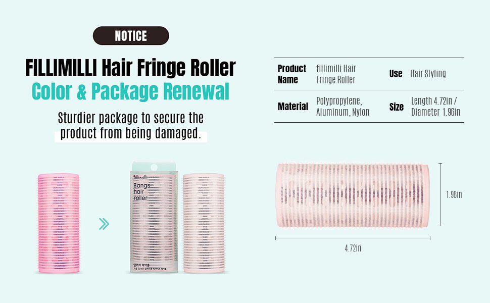 FilliMilli Bangs Hair Roller 1EA Health & Beauty oceanbuy.ca markham toronto free ship USA asian korean skincare