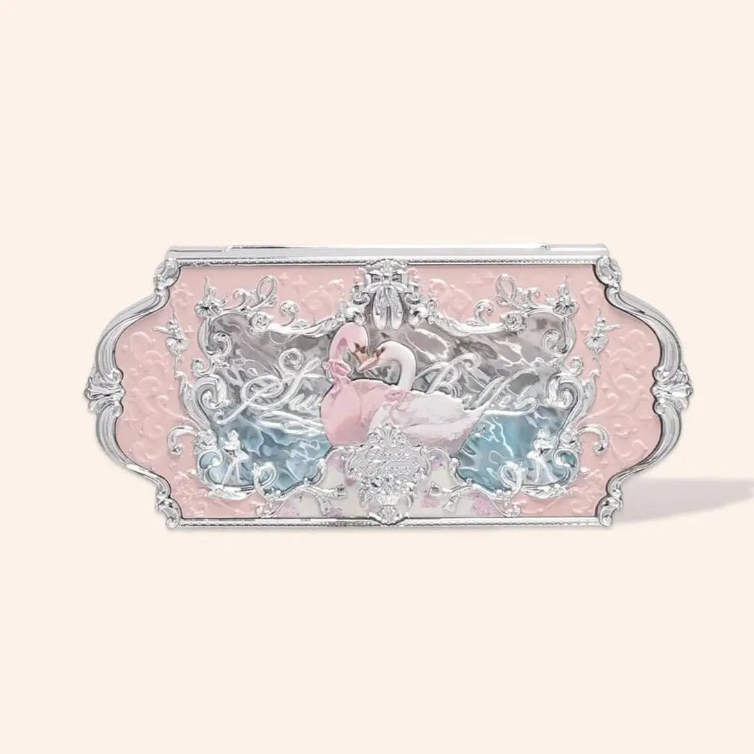 FLOWER Knows Swan Ballet Series Six Color Eyeshadow 03 Pink Swan Eye Shadow 1