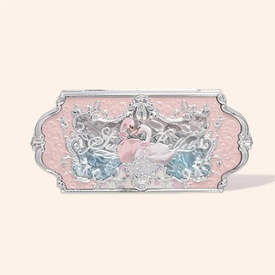 FLOWER Knows Swan Ballet Series Six Color Eyeshadow 03 Pink Swan Eye Shadow 1