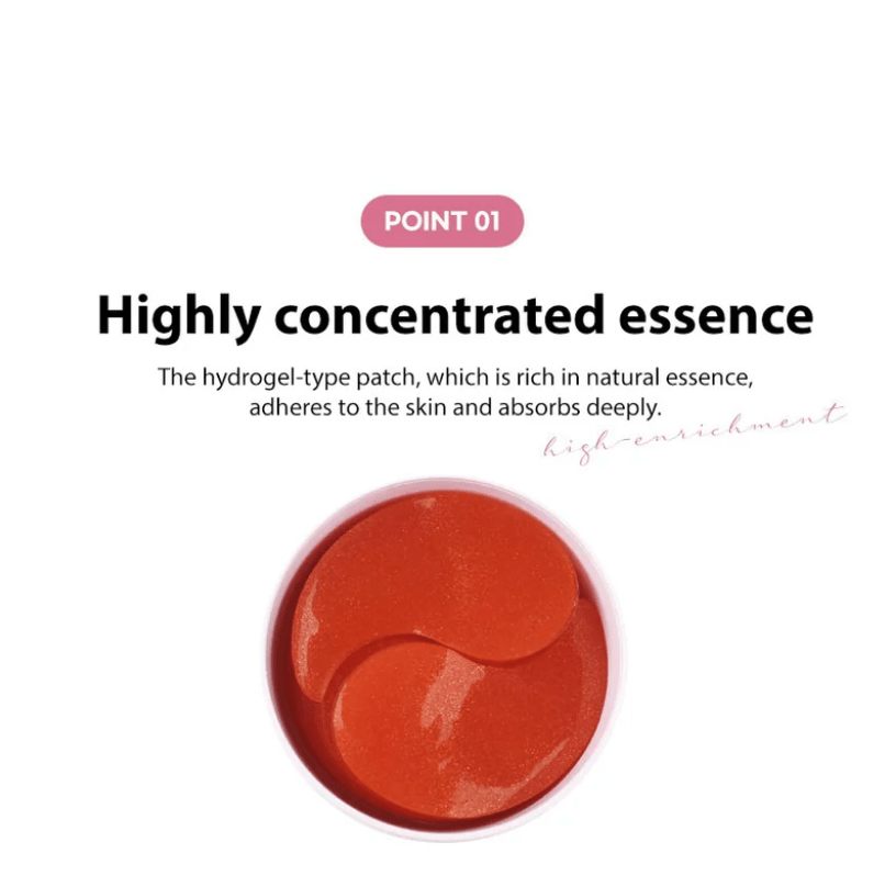 FOODAHOLIC Hydrogel Eye Patch 60Pcs - Rose Gold Health & Beauty oceanbuy beauty markham toronto free ship USA asian korean skincare