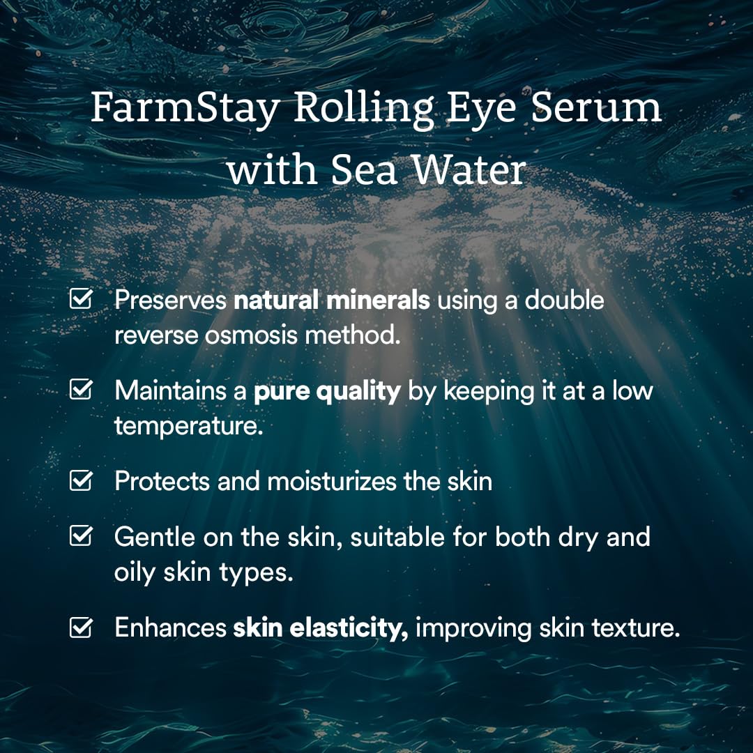 FARMSTAY Rolling Eye Serum 25ml - Vitamin & Collagen Health & Beauty oceanbuy beauty markham toronto free ship USA asian korean skincare