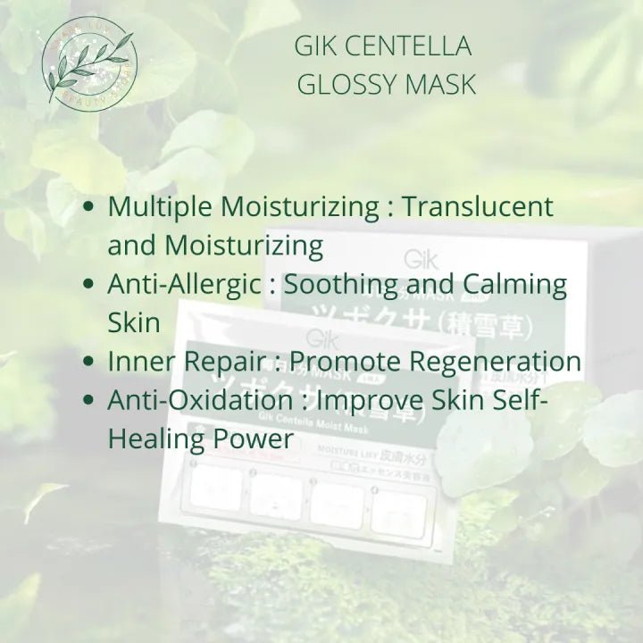 GIK Centella Glossy Mask 21Pcs Health & Beauty oceanbuy.ca markham toronto free ship USA asian korean skincare
