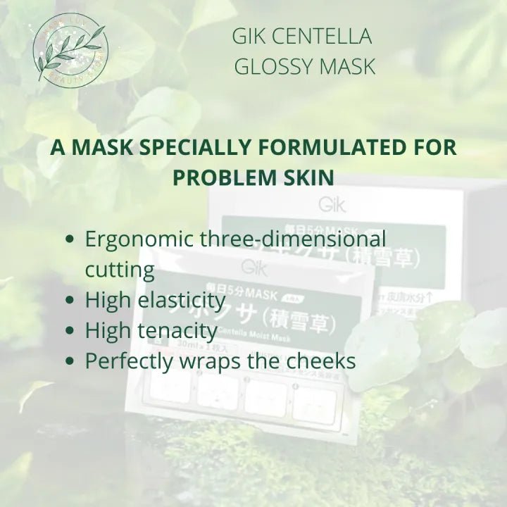 GIK Centella Glossy Mask 21Pcs Health & Beauty oceanbuy.ca markham toronto free ship USA asian korean skincare