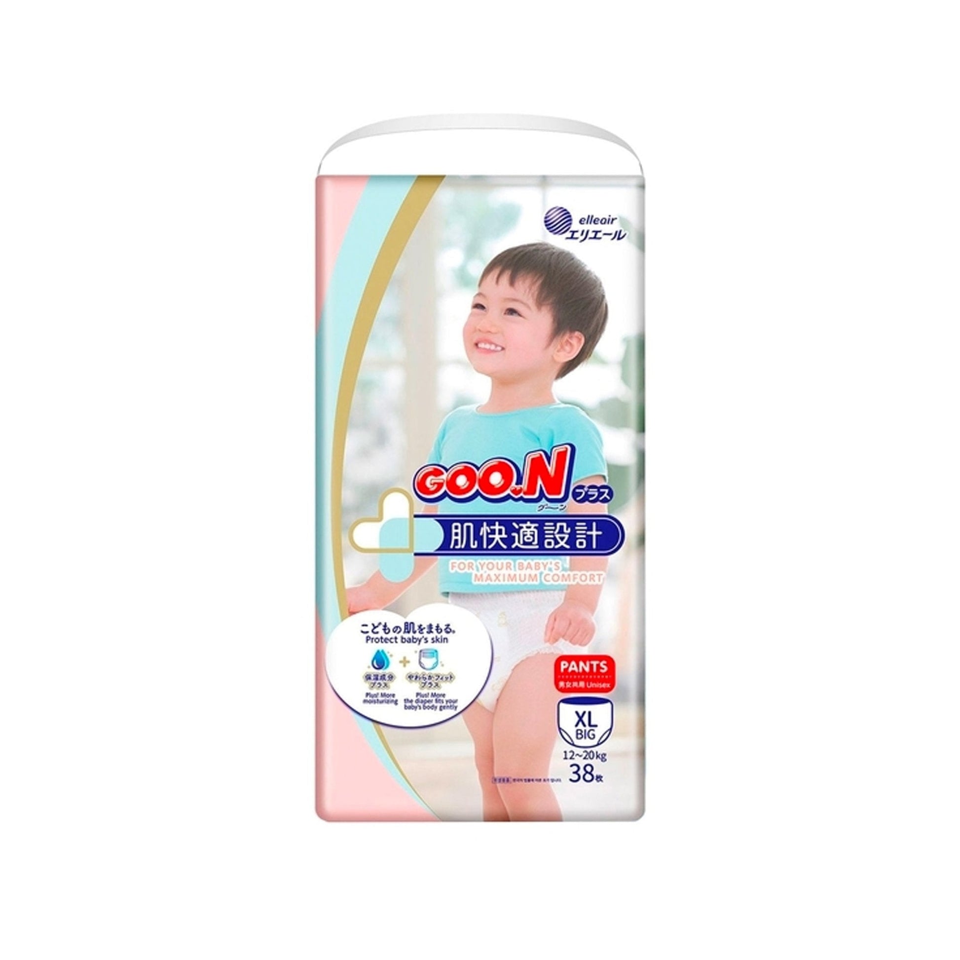 ELLEAIR GOO.N King Diapers The Muscle Fast Series – Pants Type XL (38 Pcs / Pack) No Tape Strap oceanbuy.ca markham toronto free ship USA asian korean skincare