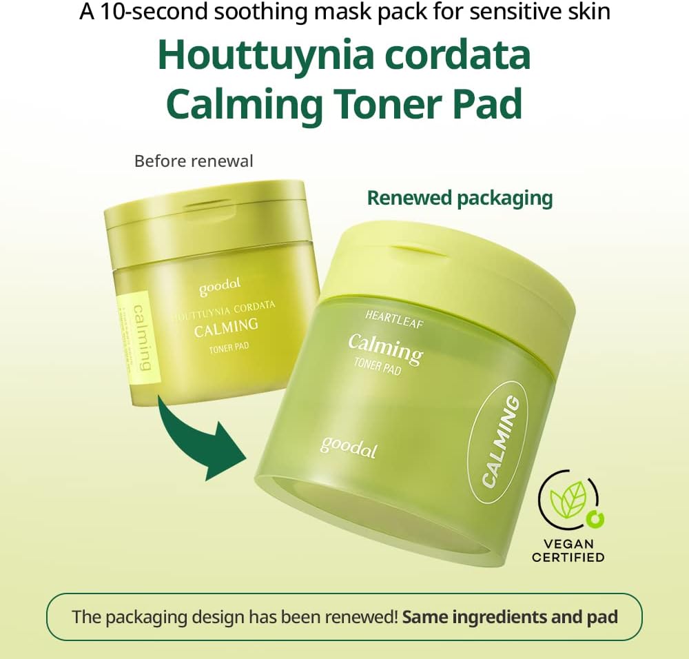 GOODAL Houttuynia Cordata Calming Toner Pad 70 Pads Health & Beauty oceanbuy.ca markham toronto free ship USA asian korean skincare